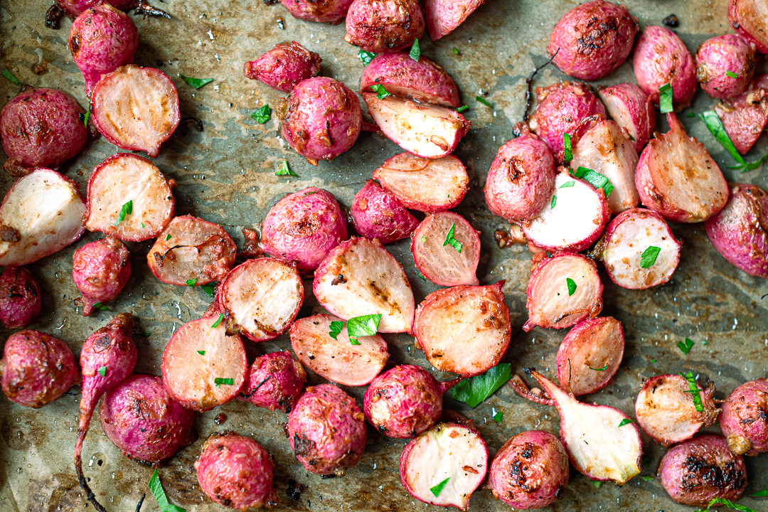 Miso Butter Roasted Radishes (easy spring side!) - The Endless Meal®