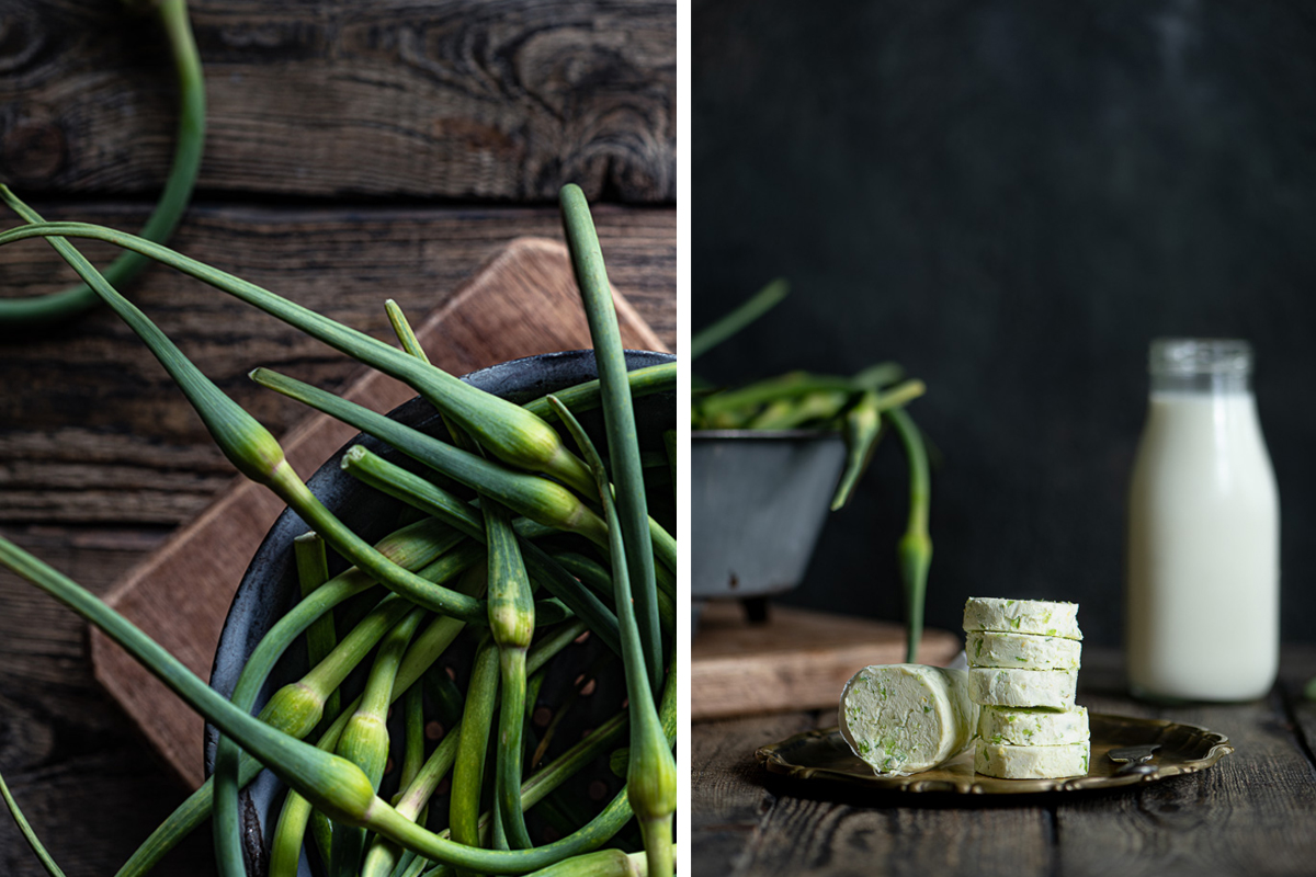 Garlic Scape Butter Here In The Midst