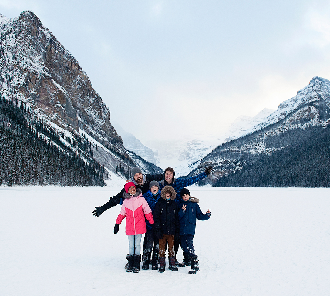 family trip banff