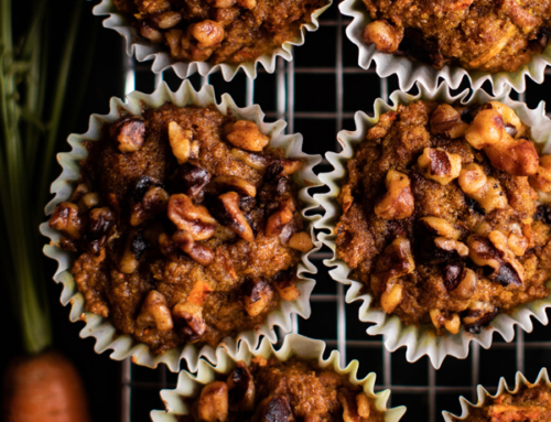 Autumn-Spiced Carrot Cake Muffins