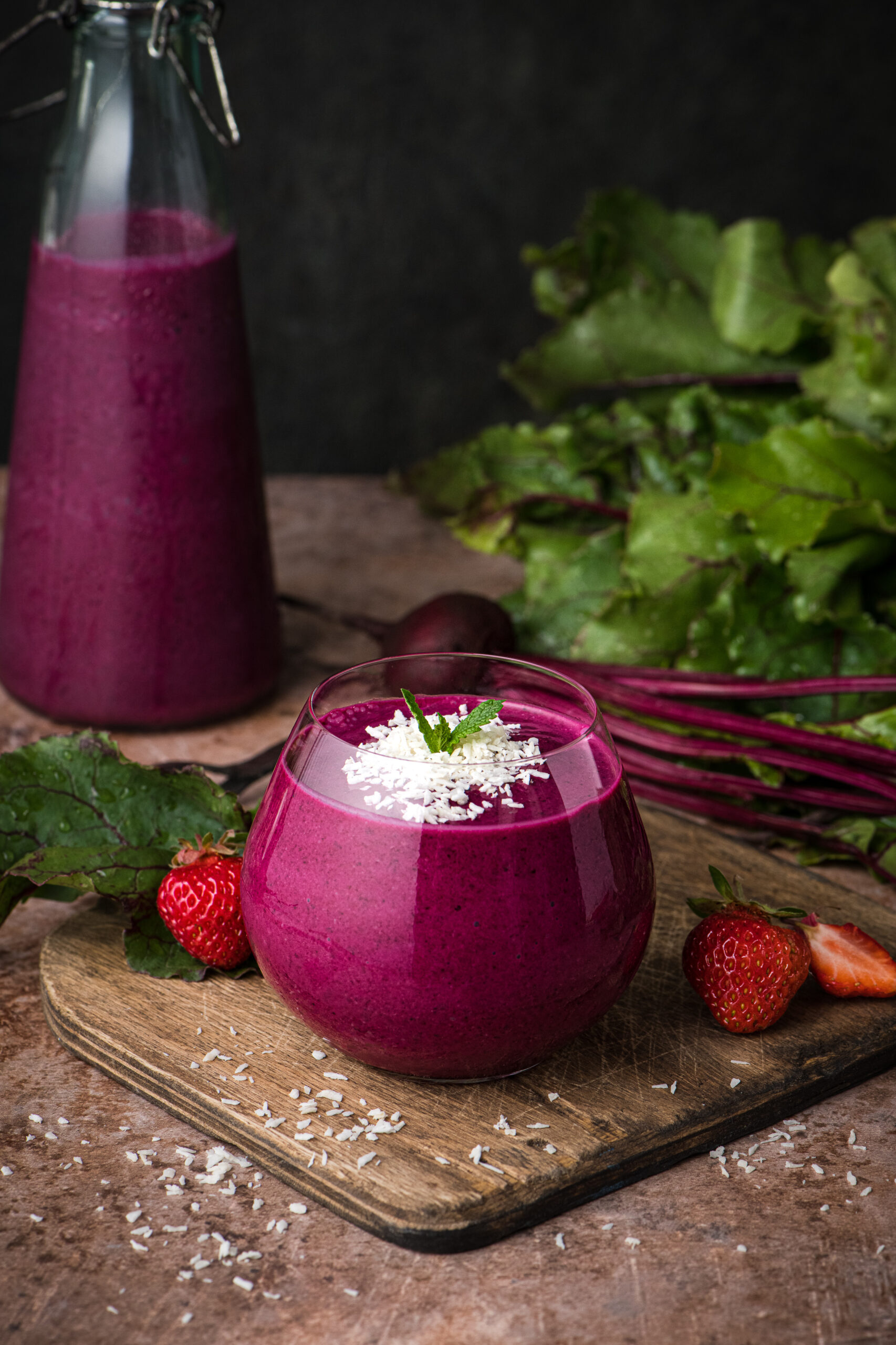 Beet Greens Smoothie Here In The Midst