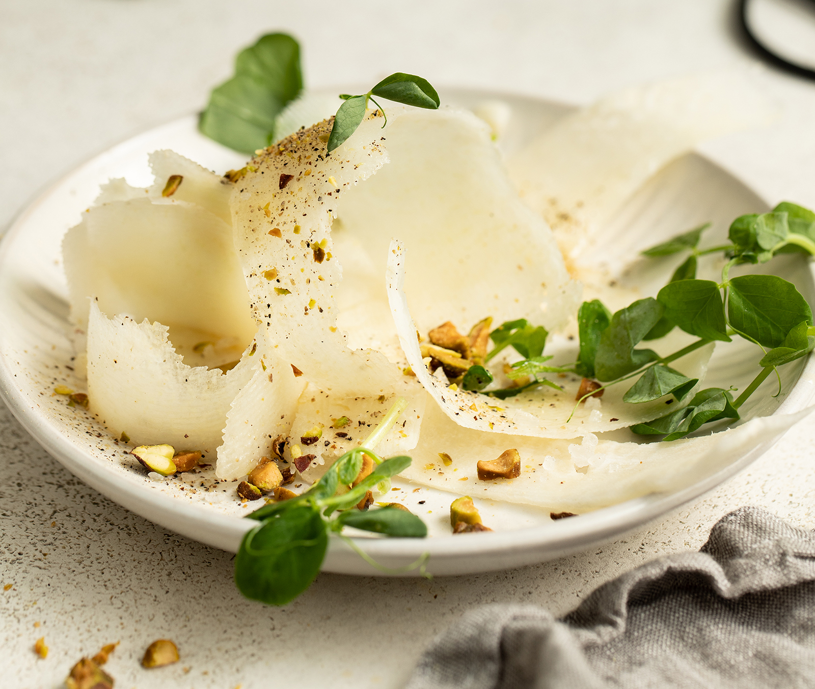 Shaved Kohlrabi Salad with Lemon + Pistachio – Here In The Midst